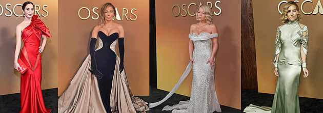 Móda z Governors Awards: Plnými dekolty zaujaly Sydney Sweeney i Jennifer Lopezová